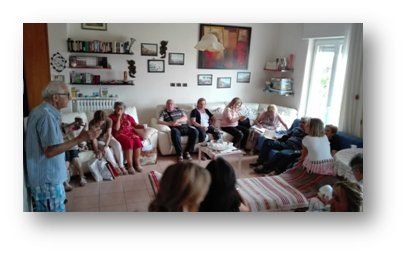 Durante l'estate 2019 sono continuati gli incontri tra soci e simpatizzanti nelle case di chi è rimasto in città.
